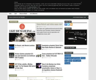 Lightsoundjournal.de(Professionelle Audio und Beleuchtungstechnik) Screenshot