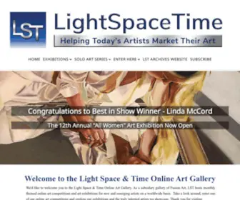 Lightspacetime.art(Light Space & Time Online Art Gallery) Screenshot