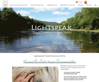 Lightspeak.com(Leiah Bowden Lightspeak Visionary Intuitive Transformational Arts) Screenshot