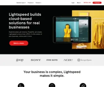 Lightspeedhq.com(Lightspeed) Screenshot