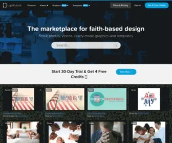 Lightstock.com(The marketplace for faith) Screenshot