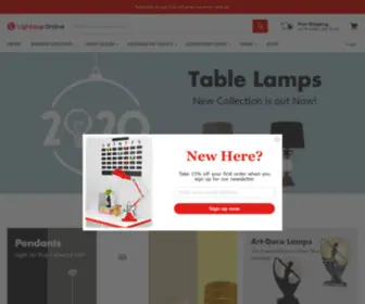 Lightsup.com.au(Australian Online Decorative&Festive Lighting Store) Screenshot