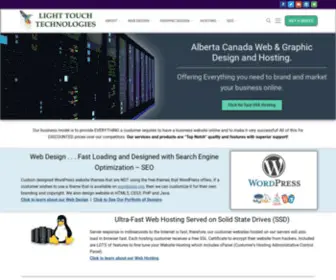 Lighttouchtech.ca(Calgary Alberta Web Design and Hosting) Screenshot