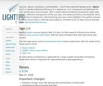 Lighttpd.net(Fly light) Screenshot