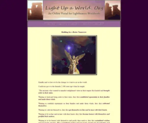 Lightupaworld.org(Light Up a World) Screenshot