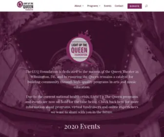 Lightupthequeen.org(The LUQ Foundation) Screenshot