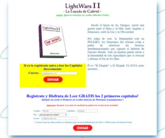 Lightwars2.com(Web Libro Oficial LightWars II) Screenshot