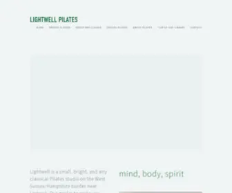 Lightwellpilates.com(Lightwell Pilates) Screenshot