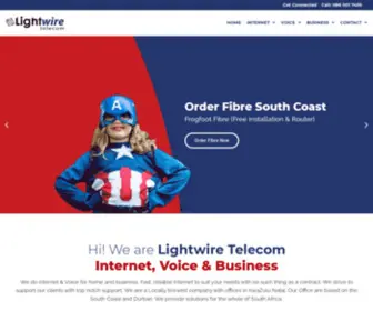 Lightwiretelecom.com(Lightwire Telecom) Screenshot