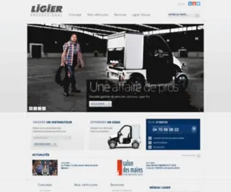 Ligier-Professional.fr(Voitures sans permis Ligier) Screenshot