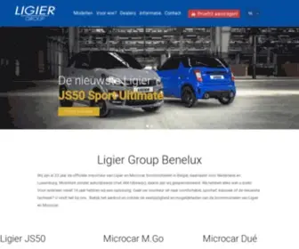 Ligiergroup.be(Ligier Group Benelux) Screenshot