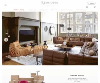 Ligneroset.com(Ligne Roset) Screenshot