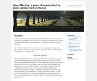 Ligonclanlaw.com(The reason I titled my blog site) Screenshot