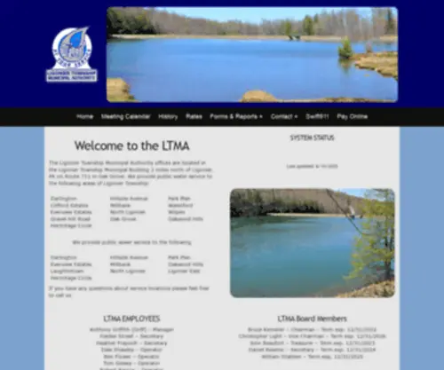 Ligtwpwater.com(Ligonier Twp) Screenshot