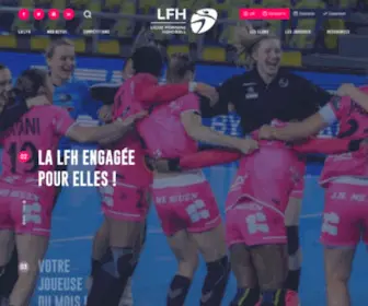 Ligue-Feminine-Handball.fr(Accueil) Screenshot