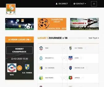 Ligue1-CI.com(Ligue1 CI) Screenshot