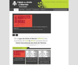 Liguedesdroitsqc.org(Liguedesdroitsqc) Screenshot