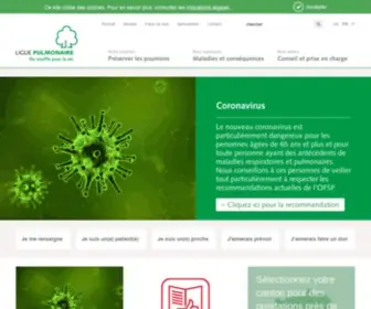 Liguepulmonaire.ch(Ligue pulmonaire) Screenshot