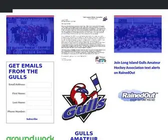 Ligulls.org(Long Island Gulls Amateur Hockey Association) Screenshot