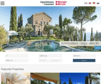 Liguriahomes.com(LiguriaHomes Casamare) Screenshot