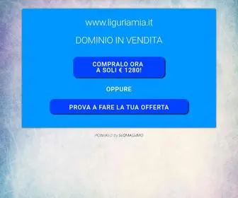 Liguriamia.it(ACQUISTA il dominio) Screenshot