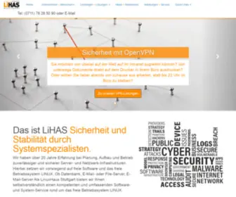 Lihas.de(Herzlich Willkommen) Screenshot