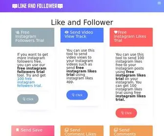 Likeandfollower.com(INSTA PWNED) Screenshot