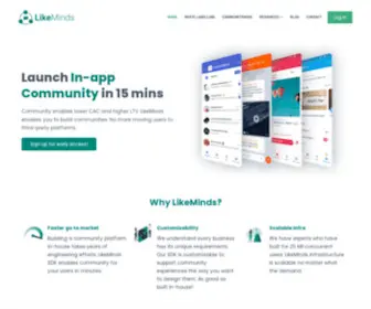 Likeminds.community(Likeminds community) Screenshot