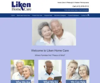 Likenhomecare.com(Liken Home Care) Screenshot