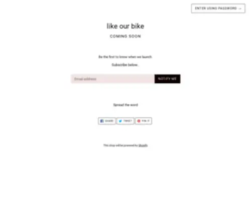 Likeourbike.com.au(Create an Ecommerce Website and Sell Online) Screenshot