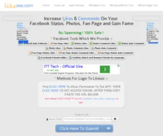 Likesss.net(Increase Facebook Likes) Screenshot