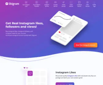 Likigram.com(Social Media Marketing Services) Screenshot