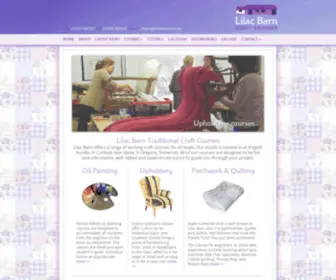 Lilacbarn.co.uk(Somerset Craft Courses) Screenshot