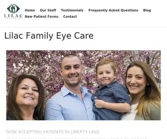 LilacFamilyeyecare.com(Lilac Family Eye Care) Screenshot