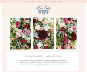 Lilalaneevents.com(Central Texas Wedding Planner) Screenshot