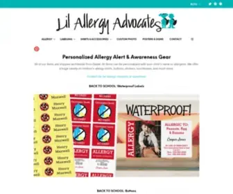 Lilallergyadvocates.com(Kids Allergy Alerts for Home & School) Screenshot