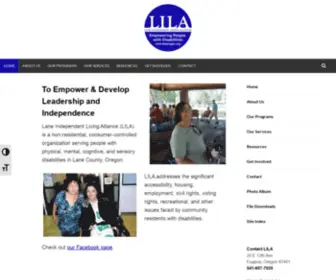 Lilaoregon.org(Empowering People with Disabilities) Screenshot