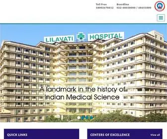 Lilavatihospital.com(Lilavati Hospital & Research Centre) Screenshot