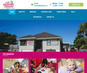 Lilchamps.co.nz(Early Learning Centre) Screenshot