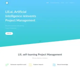 Lili.ai(AI reinvents the management of major projects %) Screenshot