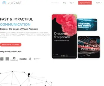 Lilicast.com(App to create Podcast in audio and video) Screenshot