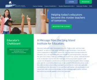 Lilieonline.com(Long Island Learning Institute for Educators) Screenshot