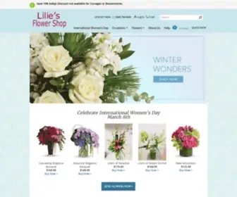 Liliesflowershop.com(Wichita Florist) Screenshot