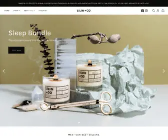 Lilinandco.com(Artisanal Candles and Modern Fragrance Goods) Screenshot