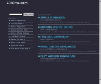 Lilisims.com(See related links to what you are looking for) Screenshot