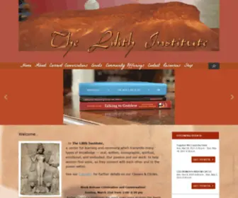 Lilithinstitute.com(A center for learning which seeks to transmit many types of knowledge) Screenshot