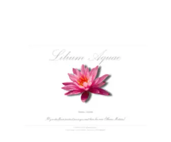 Liliumaquae.com(A website about flowers) Screenshot