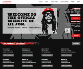 Liljon.com(THE Official Lil Jon website) Screenshot