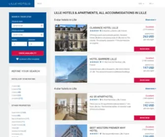 Lille-Hotels.com(Lille hotels & apartments) Screenshot