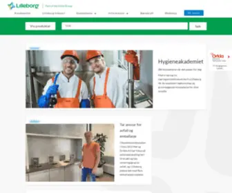 Lilleborg.no(Lilleborg er Norges ledende leverandør av hygiene) Screenshot
